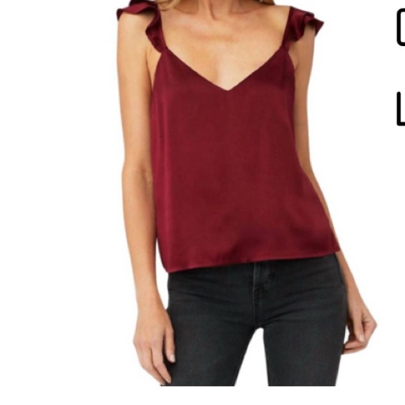 Cami NYC Deep Red V-Neck Camisole - Picture 1 of 8